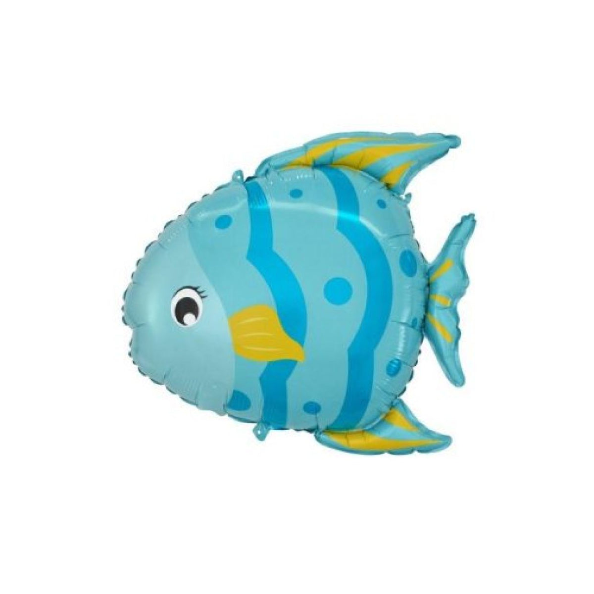 Blue Fish Shape Foil Balloon