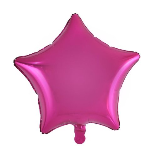 Magenta Star Shape Balloon Standard Size