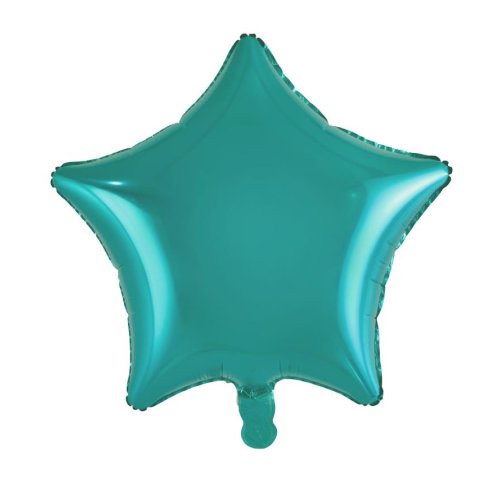 Teal Star Shape Balloon Standard Size