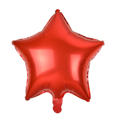 Red Star Shape Balloon Standard Size