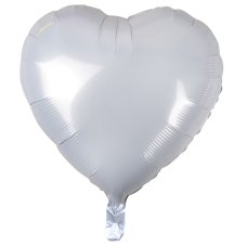 White Heart Shape Balloon Standard Size