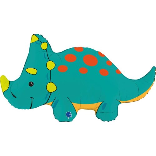 Cute Spotty Dino Shape Foil Balloon