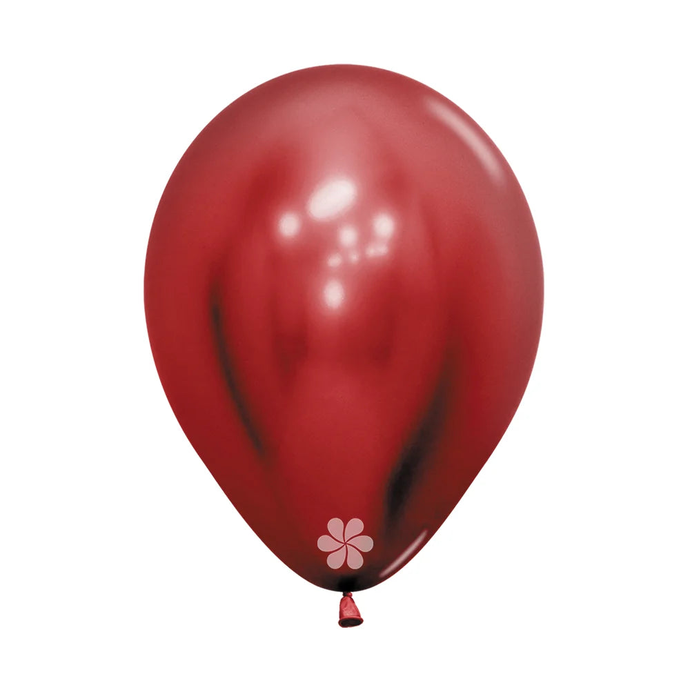 Latex Helium Balloon-Reflex Red