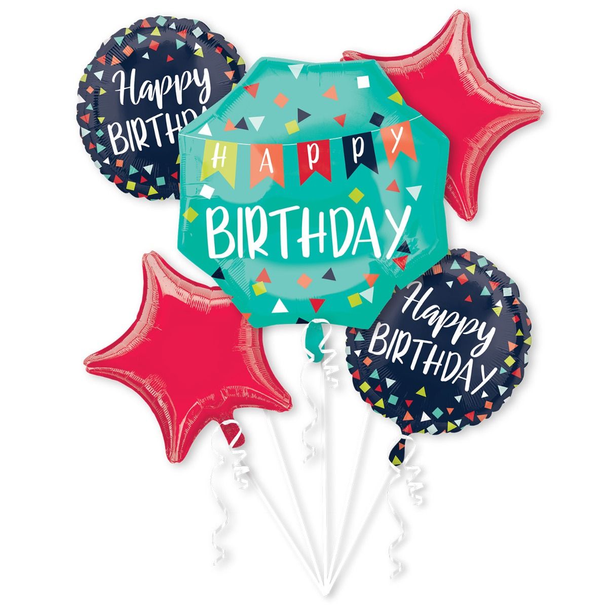 Generic Birthday Foil Balloon Bouquet