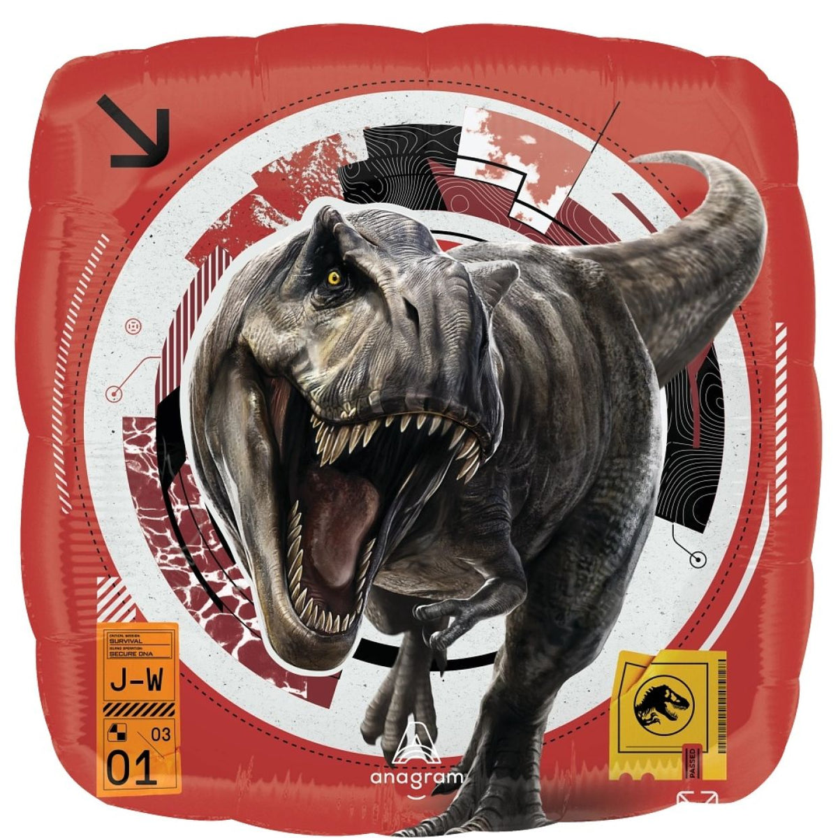Jurassic Reborn Standard Size Licensed Foil Balloon