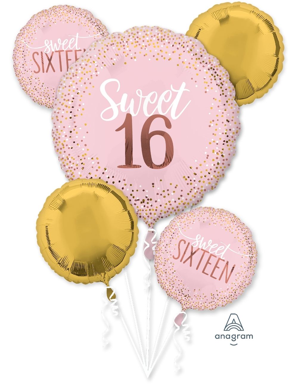 16th Pink Birthday Foil Bouquet