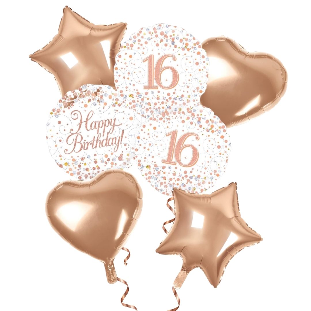 16th Birthday Rose Gold Foil Bouquet