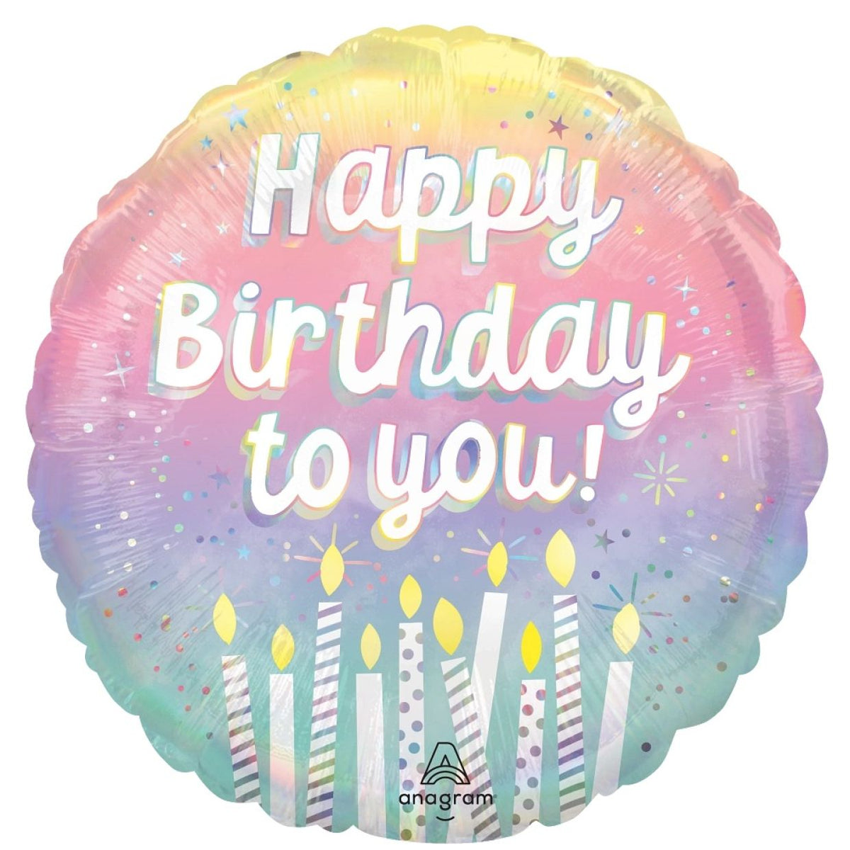 Standard Size Happy Birthday Foil Balloons