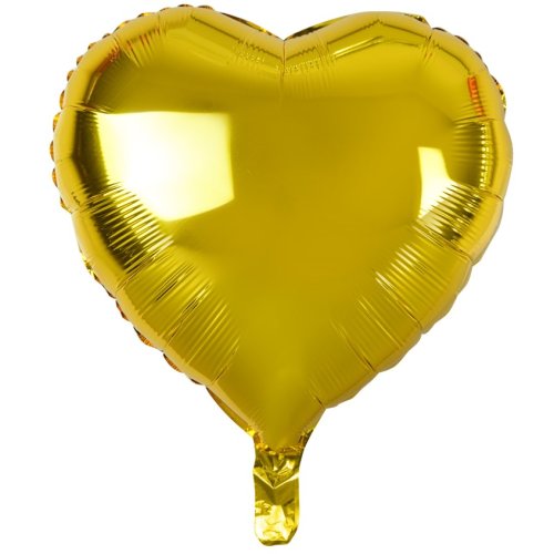 Gold Heart Shape Balloon Standard Size