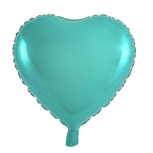 Teal Heart Shape Balloon Standard Size