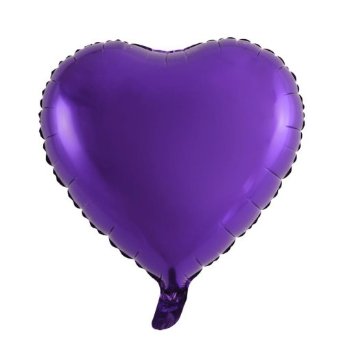 Purple Heart Shape Balloon Standard Size