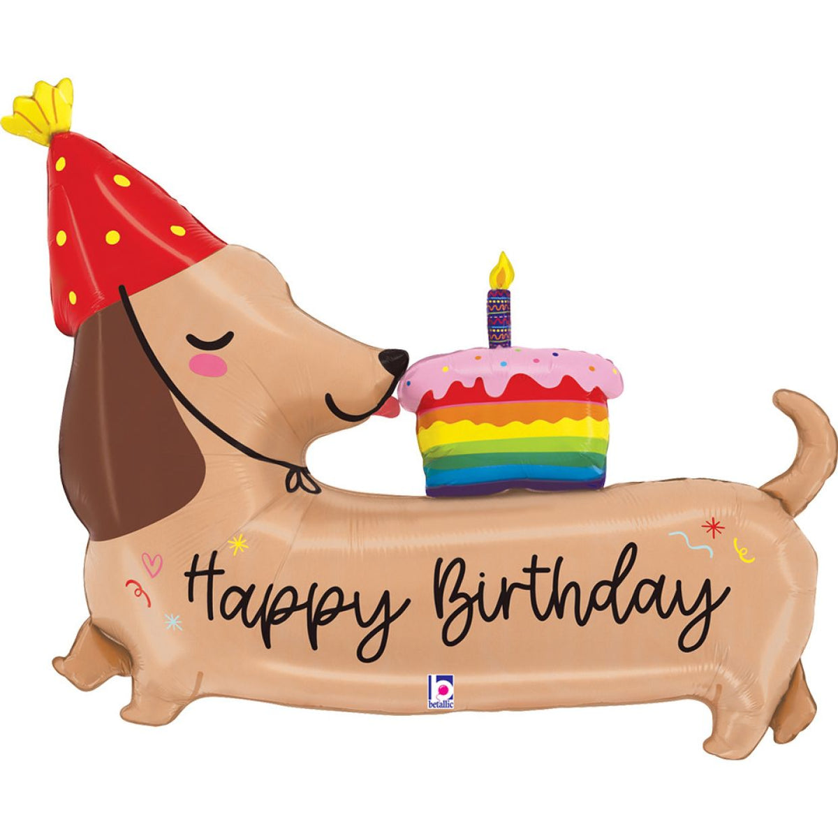 Sausage Dog Shape Foil Balloon