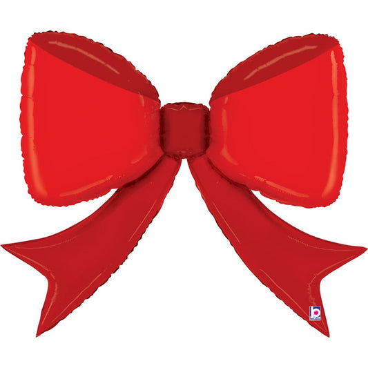 Red Bow Shape Foil Balloon