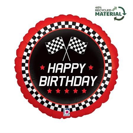 Racing Round Shape HB Foil Balloon