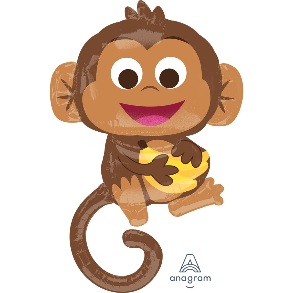 Happy Baby Monkey Shape Foil Balloon