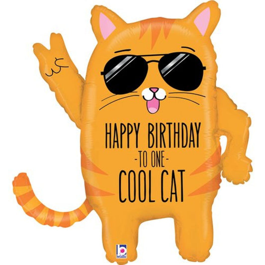 Cool Cat Shape Foil Balloon
