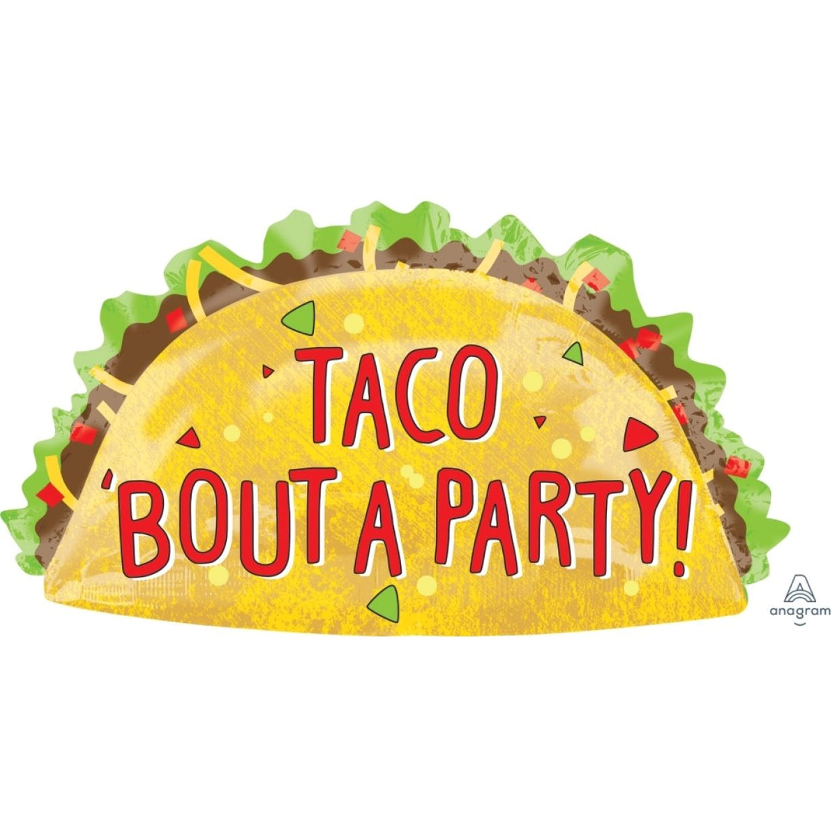 Taco Shape Foil Balloon