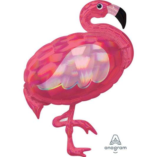 Sparkly Flamingo Shape Foil Balloon