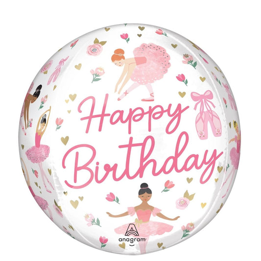 Ballerina Sphere Shape HB Foil Balloon