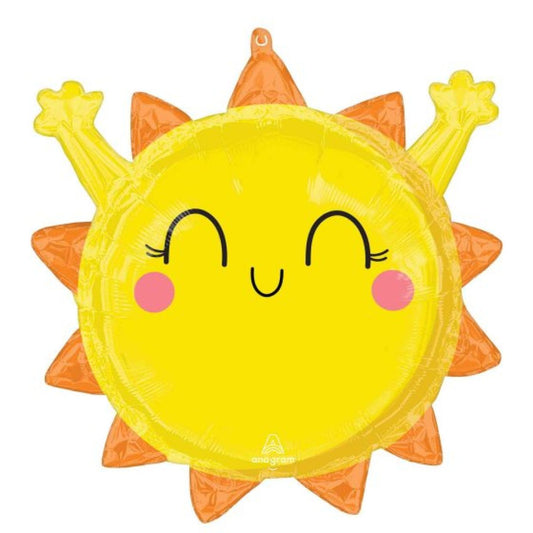 Happy Sun Shape Foil Balloon