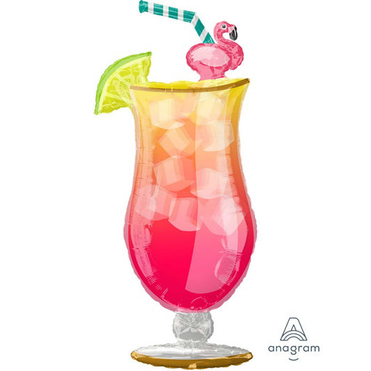 Flam ingle Cocktail  Shape Foil Balloon