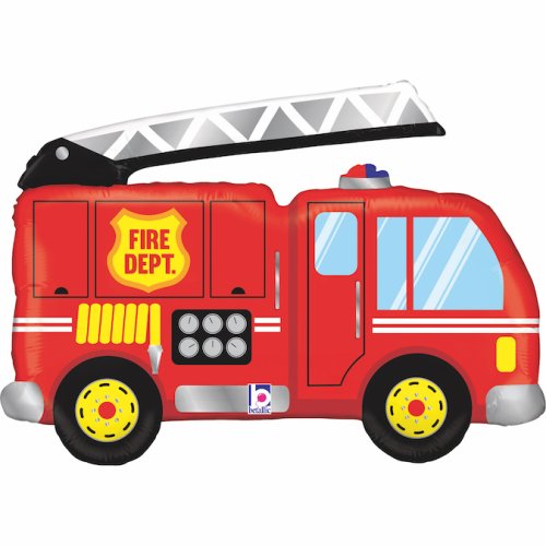 Fire Truck Shape Foil Balloon