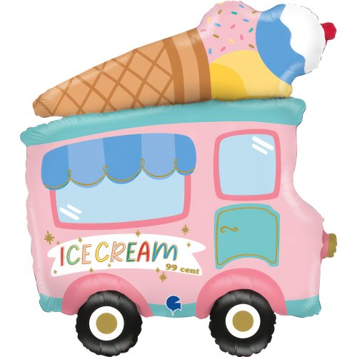 Ice Cream Truck Shape Foil Balloon