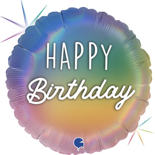Ombre Round Shape HB Foil Balloon