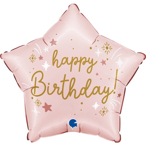 Pastel Pink Star Shape HB Foil Balloon