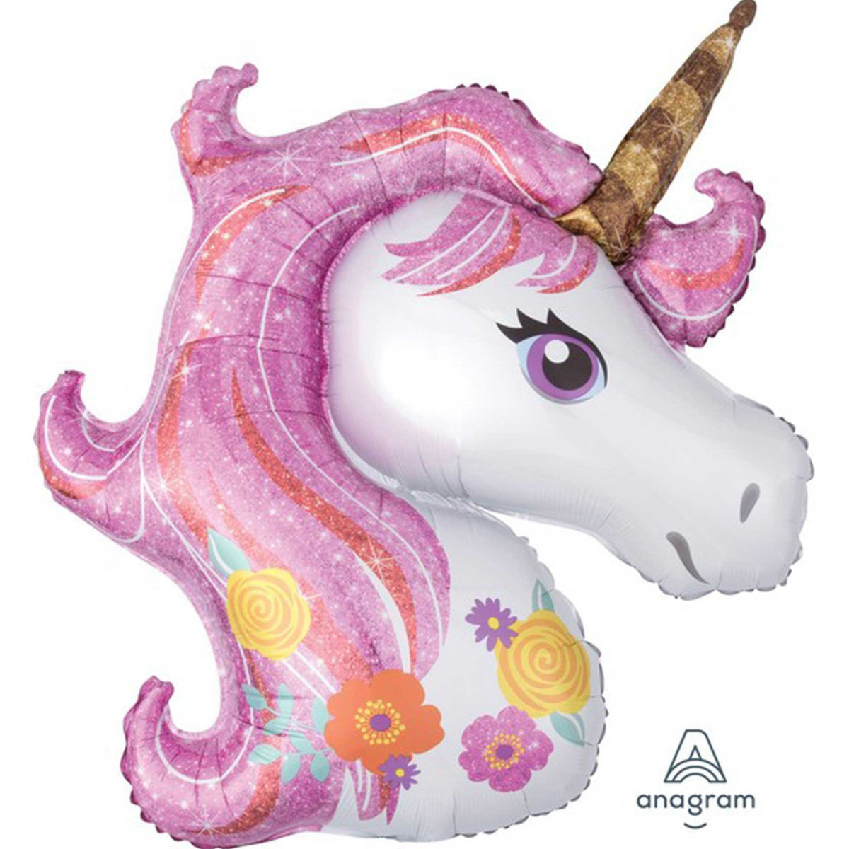 Unicorn Pink Shape Foil Balloon