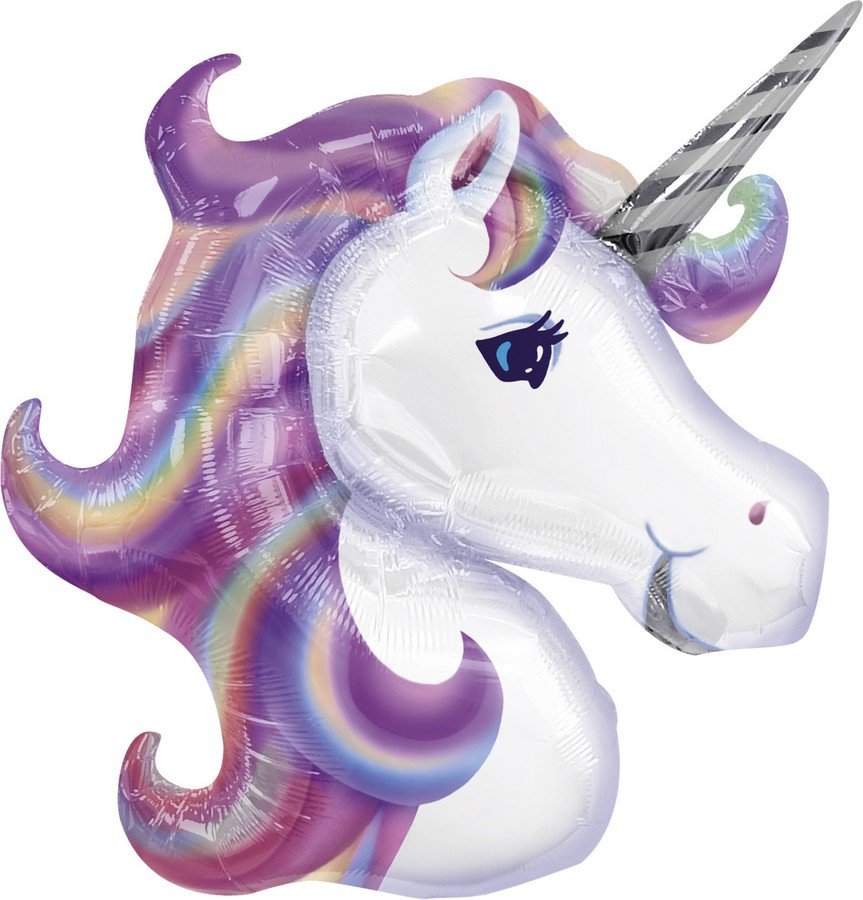 Purple Unicorn Shape Foil Balloon