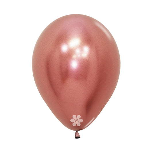 Latex Helium Balloon-Reflex Rose Gold