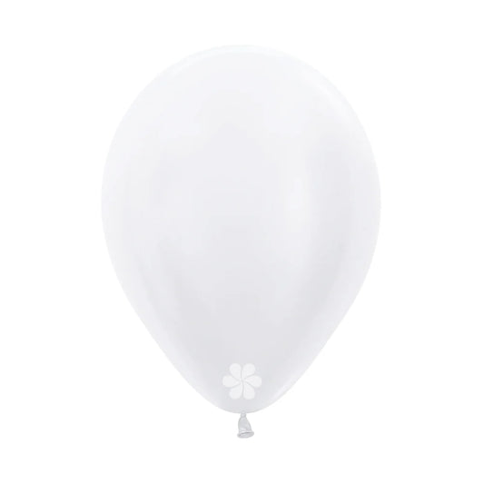 Latex Helium Balloon-Pearl White