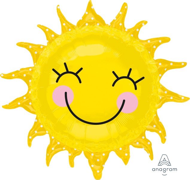 Cute Sun Shape Foil Balloon