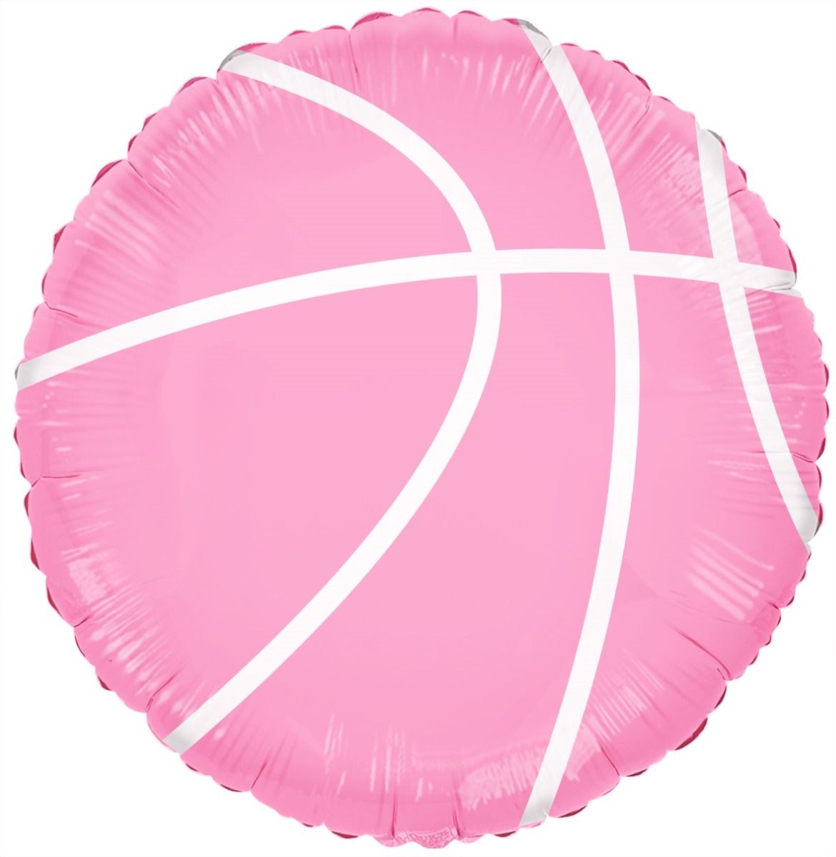 Pink Basketball Round Shape Foil Balloon