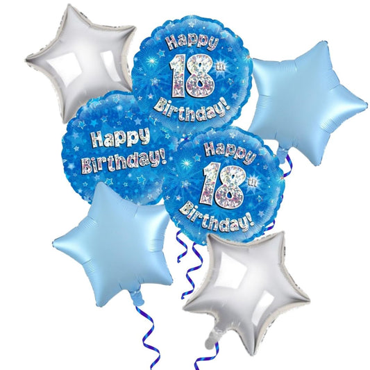 Blue 18th Birthday Foil Bouquet