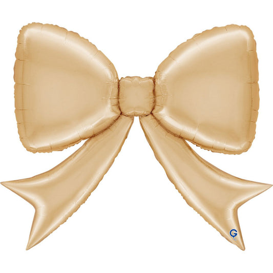 Gold Bow Shape Foil Balloon