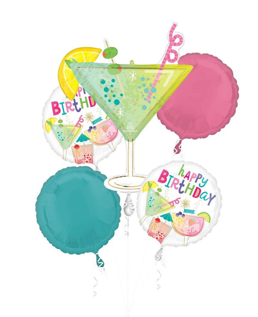 Martini Foil Balloon Bouquet