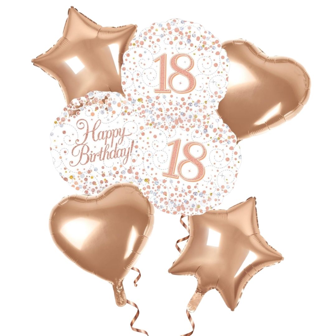 18th Birthday Rose Gold Foil Bouquet