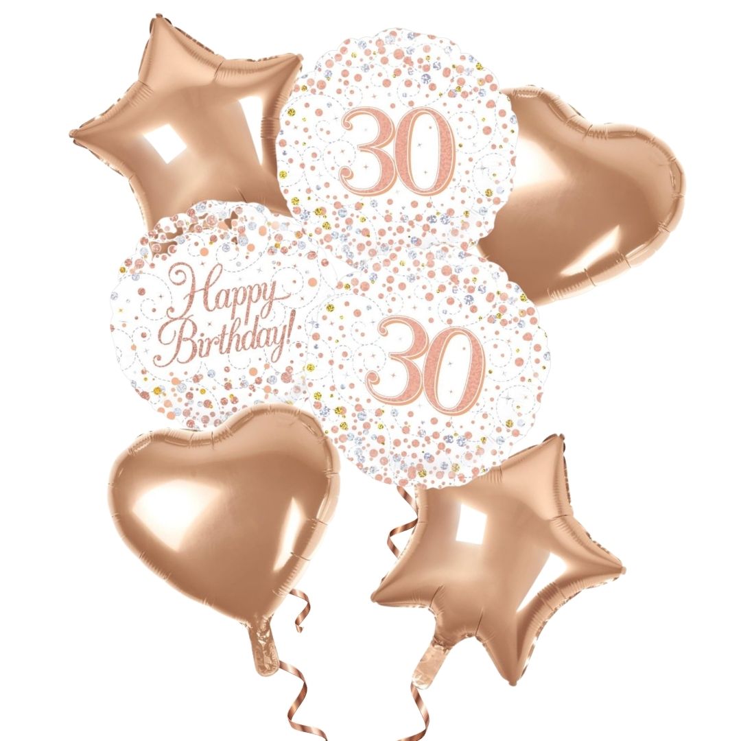 30th Birthday Rose Gold Foil Bouquet