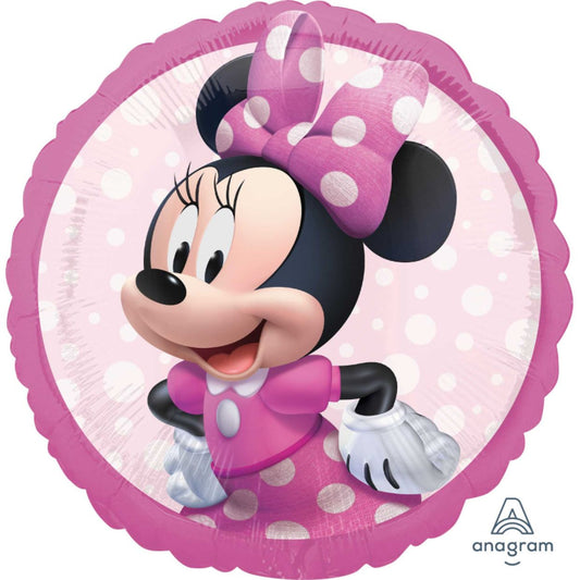 Minie Mouse On Standard Size Licensed Foil Balloon