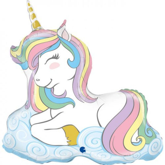 Unicorn Pastel Shape Foil Balloon