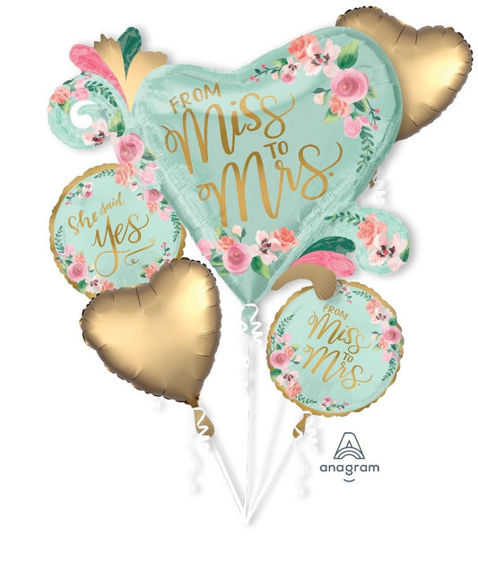 Wedding Shower Foil Balloon Bouquet